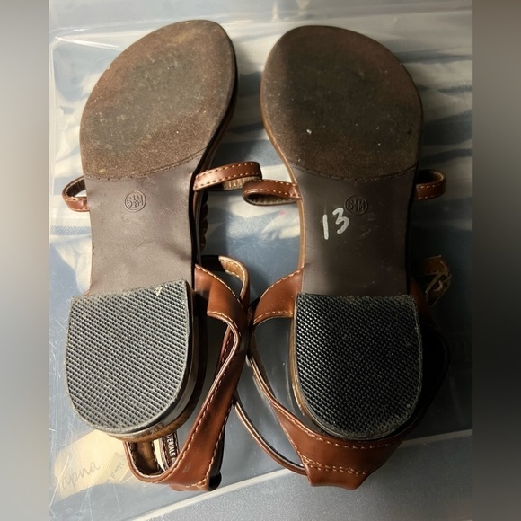 Nicole Flat Tan Adjustable Open Toe Sandals - Picture 3 of 3